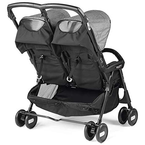 Peg Perego Aria Shopper Twin Passeggino Gemellare Compatto, .